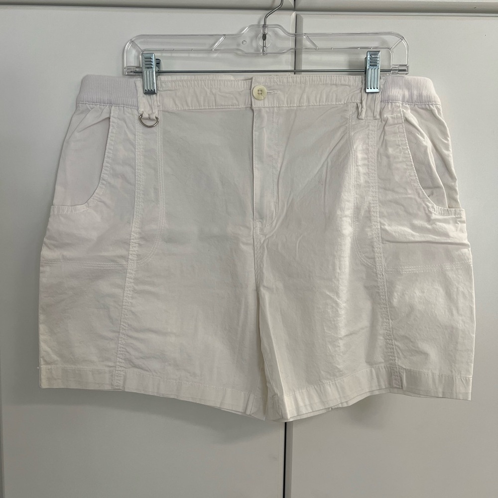 Caribbean Joe Women's White Casual Shorts Sz 16